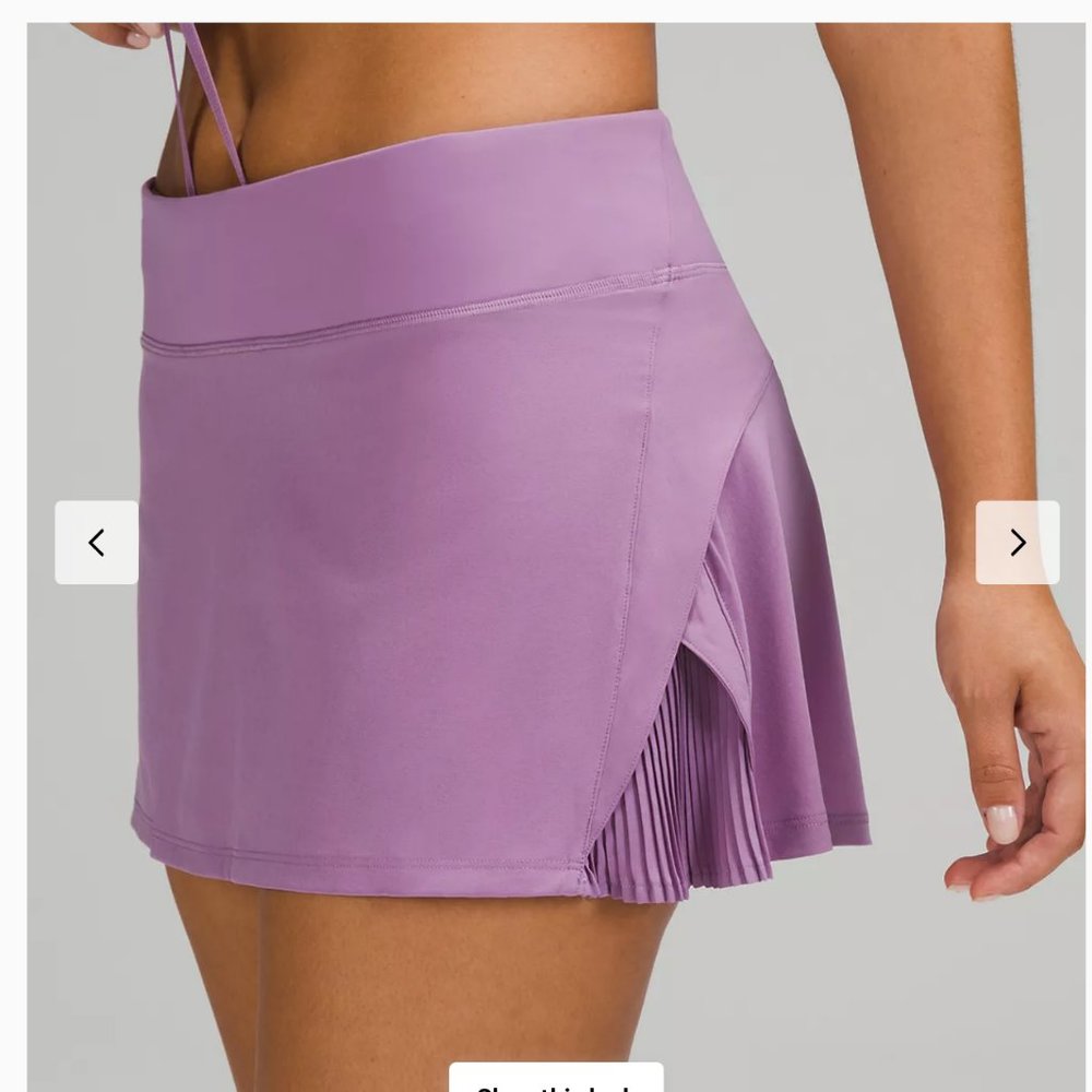 NWT lululemon Play Off Pleats Skirt W Purple  6